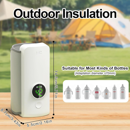 Portable Baby Bottle Warmer - Perfect for Travel, Night Feeds or Outings.